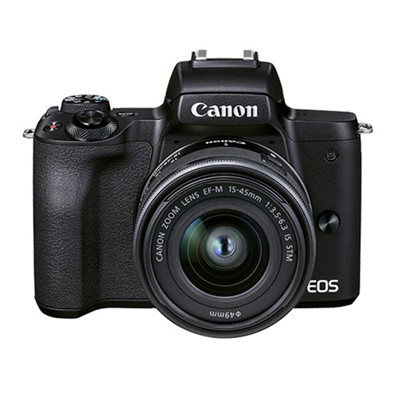 佳能（Canon）EOS M50 Mark II M50二代 微单相机 数码相机 黑色（15-45 微单镜头）Vlog相机 4K 视频拍摄